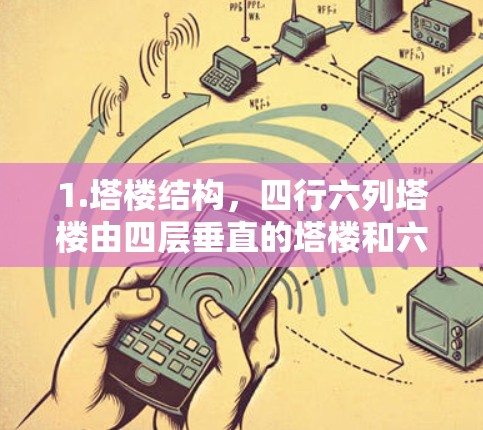 1.塔楼结构,四行六列塔楼由四层垂直的塔楼和六层水平的平台组成,形成一个复杂的结构,使人们可以在短时间内移动数百米 1.塔楼结构,四行六列塔楼由四层垂直的塔楼和六层水平的平台组成,形成一个复杂的结构,使人们可以在短时间内移动数百米