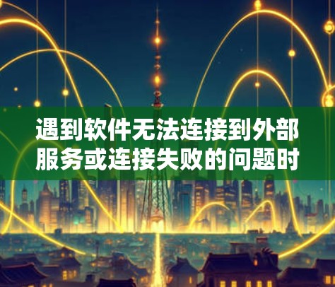 遇到软件无法连接到外部服务或连接失败的问题时,建议按照以下步骤进行处理 遇到软件无法连接到外部服务或连接失败的问题时,建议按照以下步骤进行处理