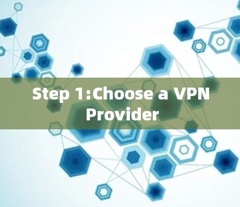 Step 1:Choose a VPN Provider Step 1:Choose a VPN Provider