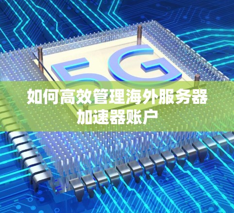 如何高效管理海外服务器加速器账户 如何高效管理海外服务器加速器账户