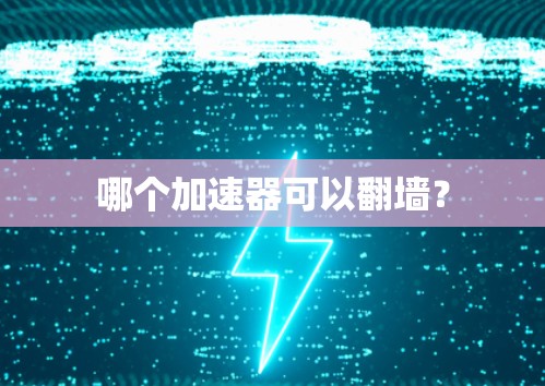 哪个加速器可以翻墙？