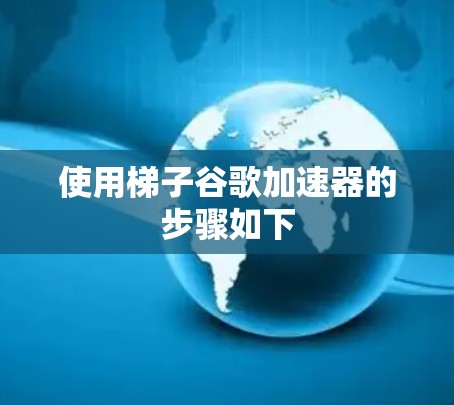 使用梯子谷歌加速器的步骤如下 使用梯子谷歌加速器的步骤如下