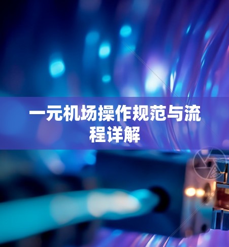 一元机场操作规范与流程详解 一元机场操作规范与流程详解