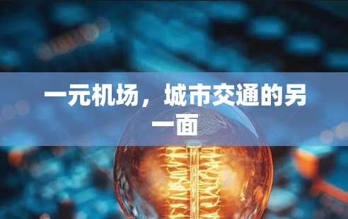 一元机场,城市交通的另一面 一元机场,城市交通的另一面