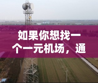如果你想找一个一元机场,通常是在一个城市中只有一个机场的地方。以下是一些建议,帮助你找到合适的机场 如果你想找一个一元机场,通常是在一个城市中只有一个机场的地方。以下是一些建议,帮助你找到合适的机场
