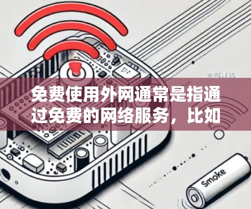 免费使用外网通常是指通过免费的网络服务,比如免费的Wi-Fi或4G数据服务。以下是一些常见的免费外网选项,供您参考 免费使用外网通常是指通过免费的网络服务,比如免费的Wi-Fi或4G数据服务。以下是一些常见的免费外网选项,供您参考