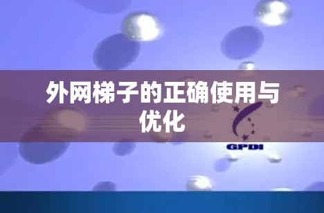 外网梯子的正确使用与优化 外网梯子的正确使用与优化