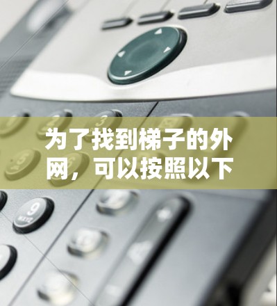 为了找到梯子的外网,可以按照以下步骤进行 为了找到梯子的外网,可以按照以下步骤进行
