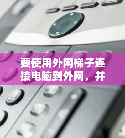 要使用外网梯子连接电脑到外网,并安全访问局域网资源,可以按照以下步骤进行操作 要使用外网梯子连接电脑到外网,并安全访问局域网资源,可以按照以下步骤进行操作
