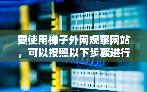 要使用梯子外网观察网站,可以按照以下步骤进行 要使用梯子外网观察网站,可以按照以下步骤进行