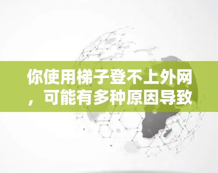 你使用梯子登不上外网,可能有多种原因导致。以下是逐步排查和解决问题的步骤 你使用梯子登不上外网,可能有多种原因导致。以下是逐步排查和解决问题的步骤