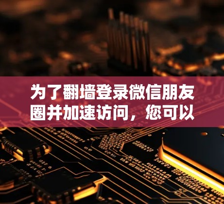 为了翻墙登录微信朋友圈并加速访问,您可以按照以下步骤操作 为了翻墙登录微信朋友圈并加速访问,您可以按照以下步骤操作